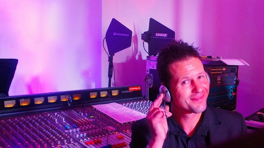 Greg Nicholls at the Mixing Desk